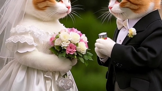 小猫咪结婚了