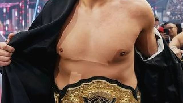 巩特尔vs派特迈克菲，精彩比赛上！ #WWE #巩特尔 #派特 #摔角 #冠军 本场比赛来自2025