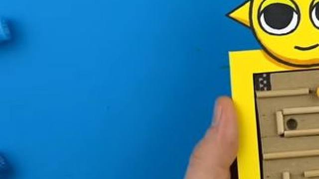 手工制作节奏盒子西蒙的弹珠游戏2 #手工制作 #自制打发时间的玩具