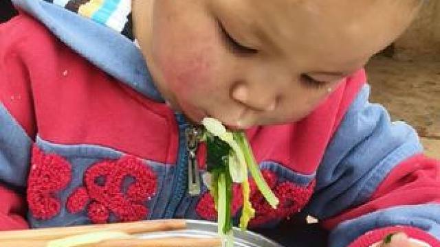 自己种的菜就是好吃。#农村娃