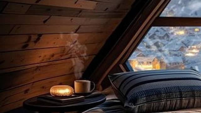 狭窄的阁楼小屋，可以在暴风雪夜躲避严寒，巨大风雪声 #好好睡觉 #助眠视频 #解压助眠 #白噪音 #