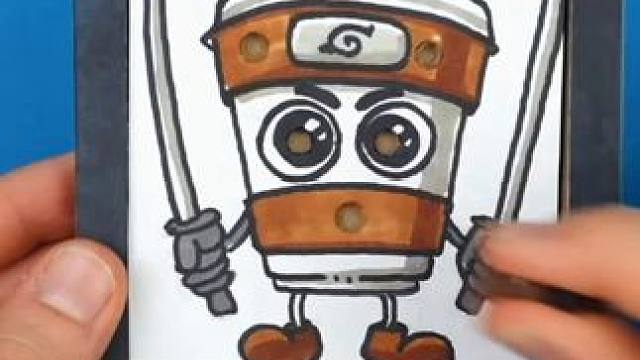 手工制作咖啡忍者的三个游戏！ #手工制作 #动手动脑