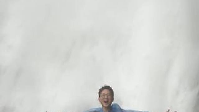 雨后的明月山瀑布真的好壮观，太震撼了！#瀑布之美 #神瀑 #明月山 #明月山瀑布