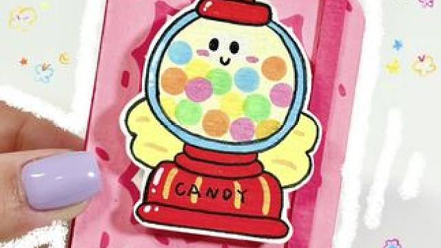 六一特辑！敲敲敲级可爱的闺蜜豆豆本来啦！ 教程下期安排哦#六一手工#自制豆豆本#机关安静书 #儿童节