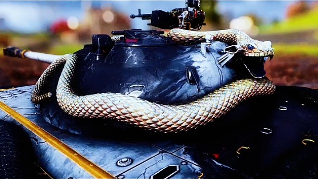 C系10级重坦113制作的专属3D风格“太极”，这个风格从阴阳平衡上取得了灵感，并且用两条颜色不同的