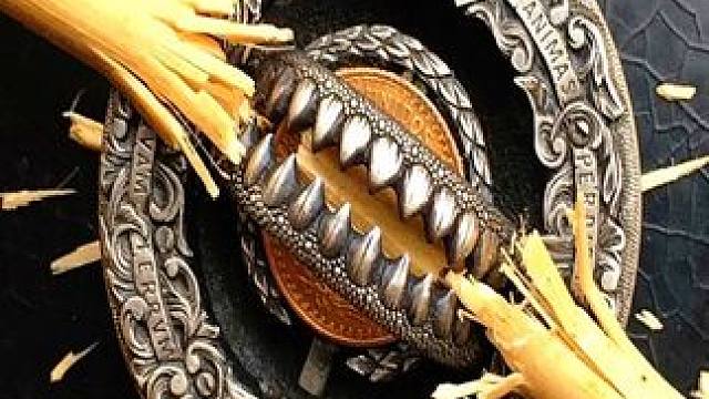 一枚内部机关重重的硬币，还藏有捕兽夹！ #创意发明 #机械硬币 #涨知识