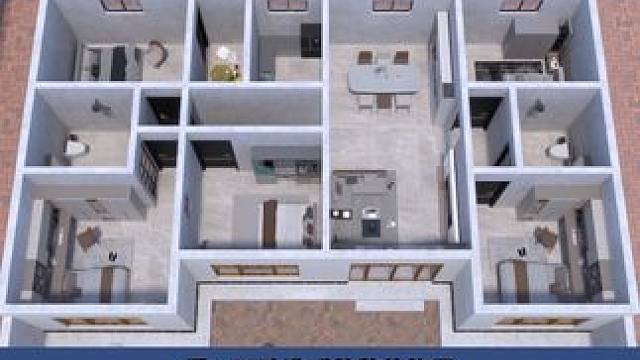 农村旧房改造 行唐四间两头沉旧房改造室内格局设计#旧房改造 #农村自建房