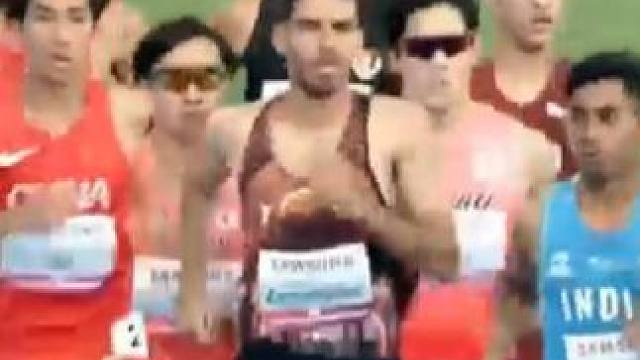 #亚锦赛 #2025亚洲田径锦标赛 男子1500米 #刘德助 3:45.82