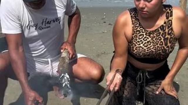 东南亚特色美食 #海边烧烤 #户外野炊