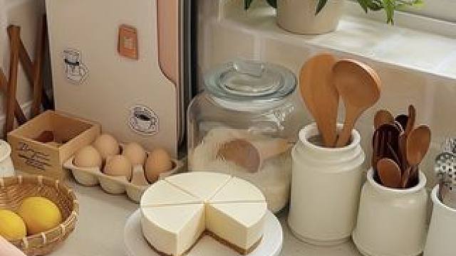 厨房日记下雨天☔️用豆腐做个芝士蛋糕吃 #沉浸式做蛋糕#美食vlog #治愈系美食 #甜品控 #芝士