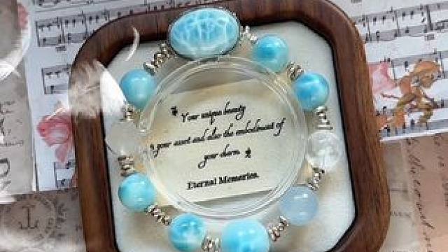 沉浸式定制水晶-海纹石定制款 #天然水晶 #水晶 #宝藏好物打卡 #水晶diy #水晶定制