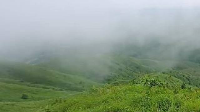 一不小心发现的壮观美景 上山走错路了，然后发现了这个美景。大雾弥漫，风声呼啸，太壮观了。#治愈系风景