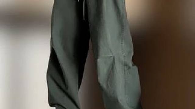 2025夏季新款潮牌痞帅宽松直筒阔腿休闲裤 #男裤 #美式穿搭 #阔腿裤 #休闲裤 #男士休闲裤