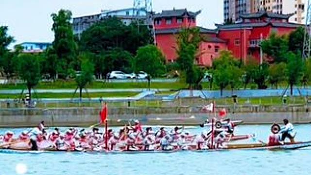 #黄冈#浠水#龙舟争渡过端午 一碗锅巴粥 就能全面超速的白果社区龙舟二大队！