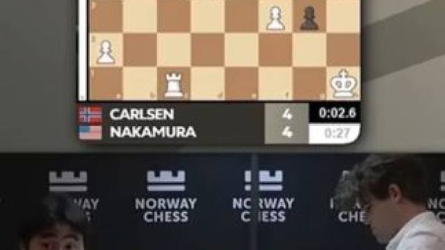 国际象棋挪威大奖赛，中村光击败卡尔森#国际象棋