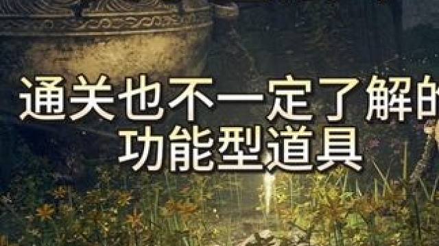 盘点法环中你通关后都不一定了解的特殊功能型道具 #艾尔登法环 #艾尔登法环攻略 #游戏日常 #ste