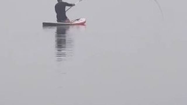 户外钓鱼！猜猜这个大鱼有没有五十斤？#钓鱼 #钓鱼的乐趣只有钓鱼人懂