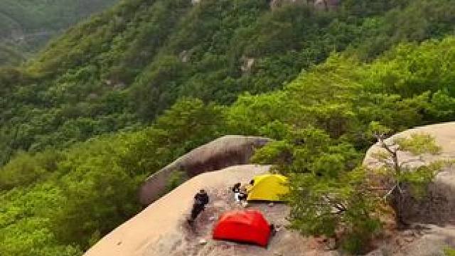 大石头上露营 #露营报告