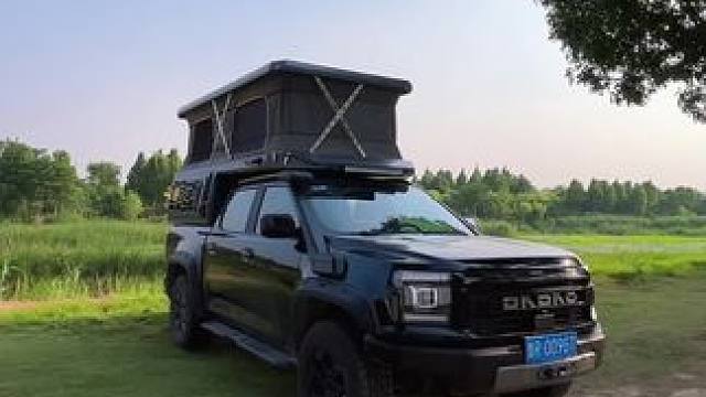 这个露营地太适合躺平了！#开着房车去旅行 #皮卡房车 #皮卡改装 #皮卡背驮房箱