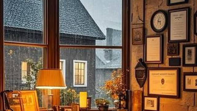 秋雨敲打窗户，温暖小屋可以放松学习和睡眠 #助眠视频 #解压助眠 #白噪音 #我的小窝 #雨声助眠