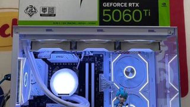 7800X3D➕5060TI八千多预算纯白游戏海景房主机 #diy电脑 上海买电脑，DIY电脑，实体