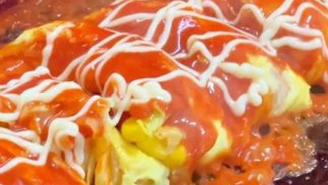 分享一下我最爱的芝士烤冷面！！#潍坊