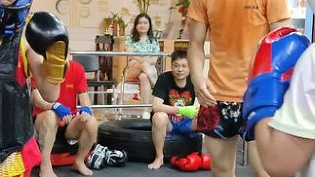 无惧无畏，勇敢前行，练一个多月的小帅哥和小姐姐 #少年强则国强 #格斗 #搏击