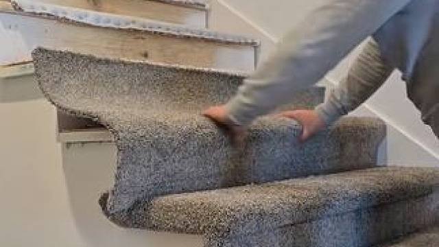 地毯手工安装修剪技术！ #室内地毯 #地毯地垫 #解压 #解压视频