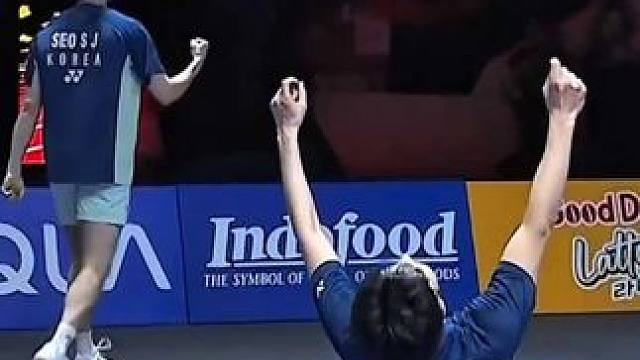 金元昊/徐承宰 VS 阿尔菲安/阿迪安托
#印尼羽毛球公开赛 男双半决