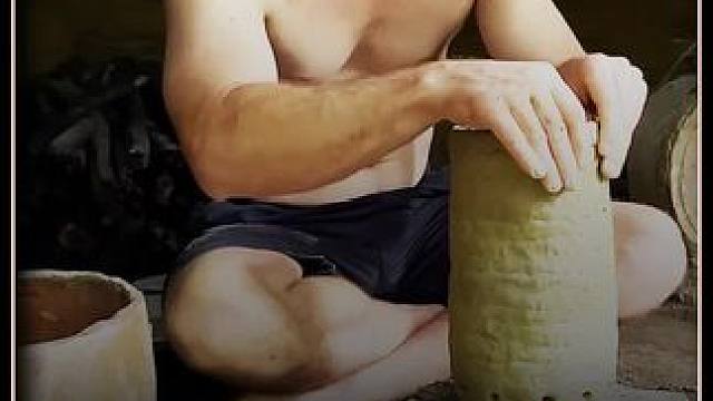 澳洲小哥手搓滑轮鼓风机 #原始技术#野外生活#万物皆可种草搜