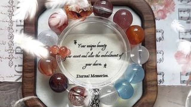 沉浸式定制！超解压复古风！ #水晶定制 #天然水晶 #红发晶 #红胶花 #水晶diy