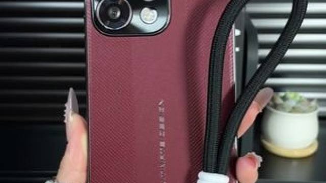 OPPOReno14pro手绳款高档素皮手机壳，不沾指纹手汗 #opporeno14手机壳#oppo