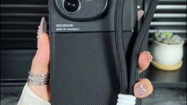 荣耀power隐藏磁吸手机壳，可拆卸手绳，皮纹不沾指纹手汗 #荣耀power手机壳#磁吸手机壳#手绳