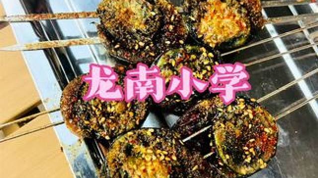 咱也是过上好日子了，现在这烧烤店都是烤了些什么？～万物皆可烤 就在曾经的龙口龙南小学大门处的校园烧烤