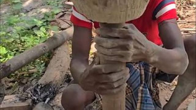 印度传统石碗，纯手工制作过程#手艺人 #石匠 #匠人精神 #手工制作 #失传技法