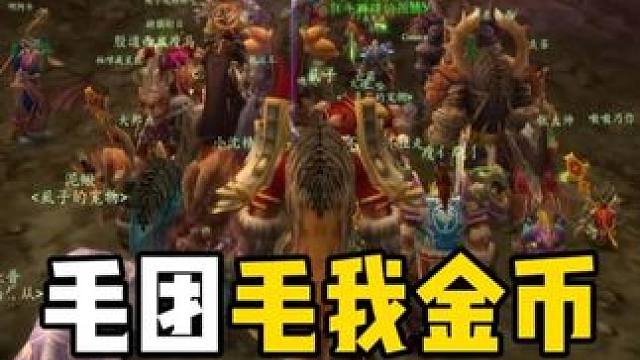 毛团毛我金币 魔兽世界怀旧服 猎人虱子打了个毛团 #魔兽世界巫妖王终章版本上线 #魔兽世界怀旧服攻略