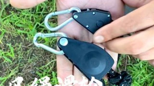 风绳滑轮紧绳器 快速搭建天幕帐篷，简单不用打绳结，#帐篷搭建 #户外露营 #风绳 #高性能实用工具