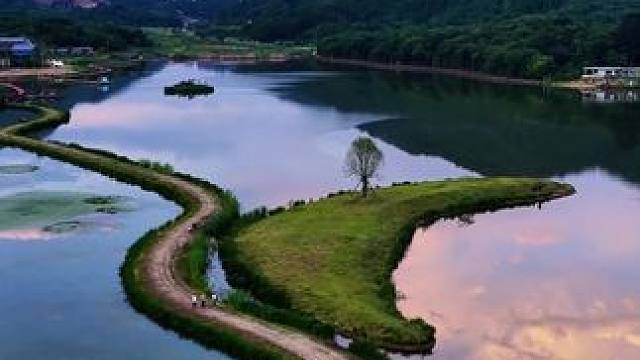 夏日的近月湖，清凉避暑的好去处。#一人推荐一个避暑好去处 #一山一湖一古镇 #近月湖 #清凉广元 #