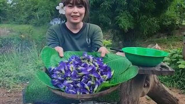 牵牛花美食 #我的乡村生活 #原创视频 #日常生活