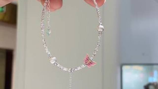 住在深圳拿货的一天，宝藏仙女珍珠蝴蝶银手链，这么拍太美了 #时尚饰品 #种草 #足金 #首饰分享 #