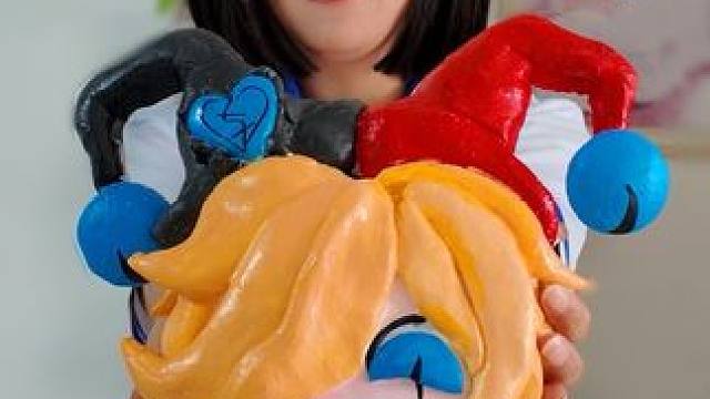 妈妈做小丑阿巴脆皮捏捏 捏碎咔咔脆巨解压 #蛋仔派对 #蛋仔派对三周年 #手工 #亲子互动 #手工D