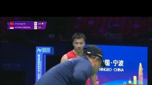 球风相克啊，陆光祖pk乔帮主#羽毛球 #中国羽毛球队#男单#陆光祖#乔纳坦