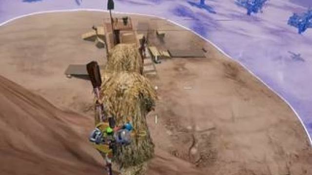 沙漠地图最高的山，你可曾见过一种从天而降的吃鸡方法？ #和平精英PC模拟器