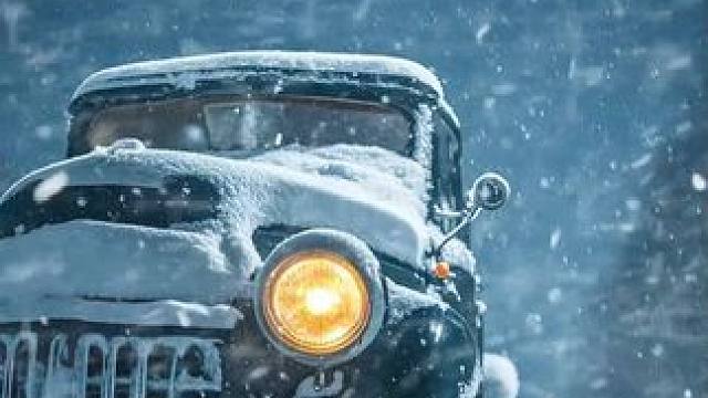 在车里躲过这场暴风雪吧，风雪声和发动机声音 #助眠视频 #解压助眠 #白噪音 #睡眠音乐 #深度睡眠