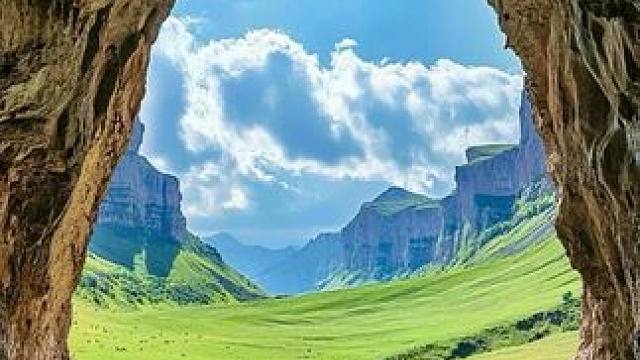 在广西靖西，藏着比《盗墓笔记》更野的秘境，人在画中漂流 #古龙山通灵大峡谷#通灵避暑季#广西旅游发展