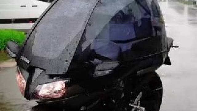 最近天下雨  不得不骑这个出门了#机车