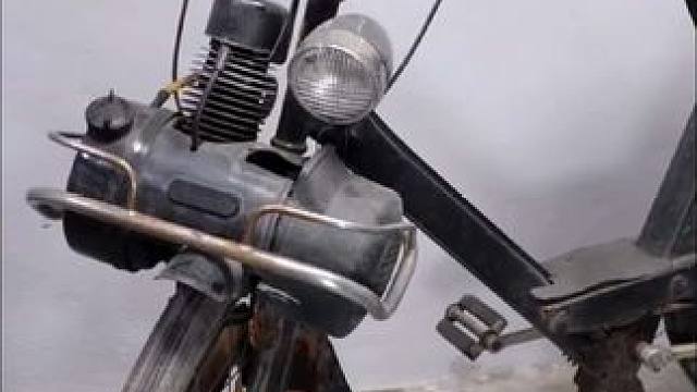 高超的修复过程，1970年燃油助力自行车#修复 #自行车 #翻新 #维修