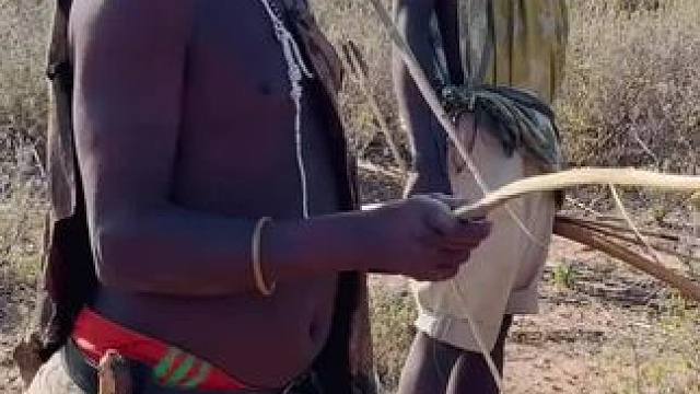 非洲嘟嘟 #原始部落 #户外美食