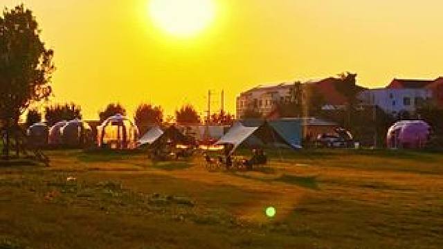 #落日余晖映晚霞一抹夕阳美如画 ！