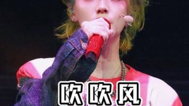 “想和你共度余生，想带你落日黄昏后吹吹风” #鹿晗#吹吹风#现场版live#鹿晗上海演唱会#鹿晗演唱